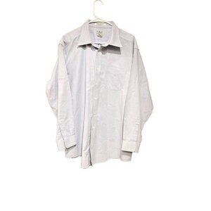 L.L. Bean Men's Long Sleeve Wrinkle Free Pale Blue‎ Button Up Shirt Sz 17 1/2-34
